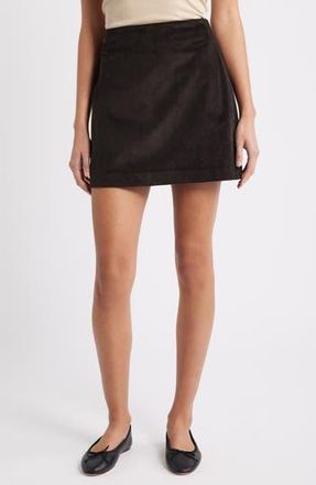 Madewell Corduroy Miniskirt in Black Walnut at Nordstrom Rack, Size 00