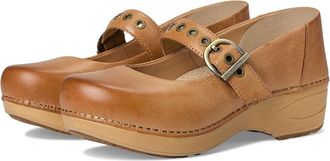 Dansko XP 2.0 Mary Jane Clog Womens Shoes Honey Distressed 1 : EU 41 (US Womens 10.5-11) Regular, Patent Leather