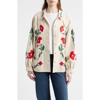 The Great. & Stetson The Western Commodore Jacket in Cream at Nordstrom, Size 0