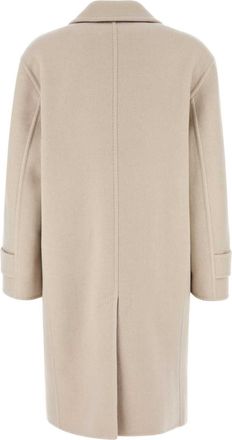 Max Mara Womens Sand Wool Blend Nogara Coat Sabbia Cappotti