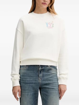 MC2 Saint Barth detail-embroidered sweatshirt - Bianco