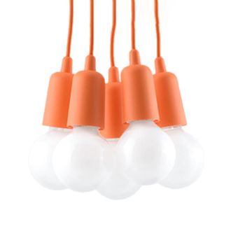 Sollux Lighting L&aacute;mpara de techo naranja cloruro de polivinilo alt. 90 cm
