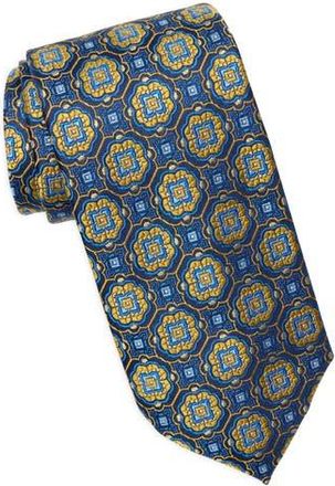 Ted Baker Ashbridge Ornate Medallion Silk Blend Tie in Yellow at Nordstrom Rack