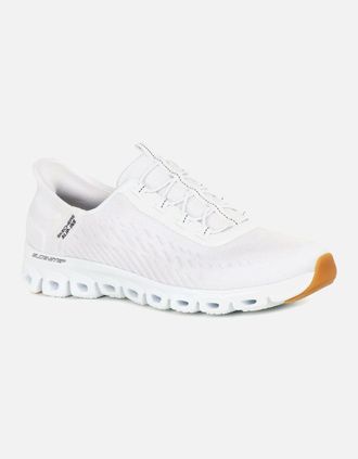 Skechers Womens Glide Step Slip In Womens Trainers - White - Size: 8