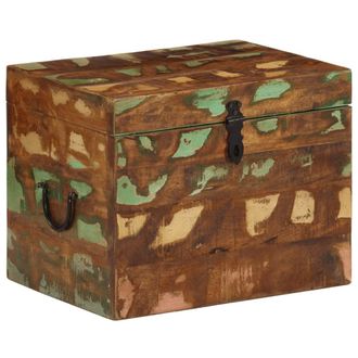 vidaXL Caja De Almacenamiento Madera Maciza Reciclada Vidaxl