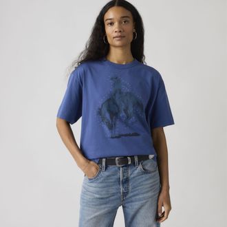Levi's Graphic Tabor Tee - Womens - XS - Blue