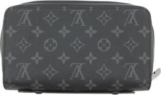Louis Vuitton Pre-owned Wallets, male, Black, Size: ONE SIZE Pre-owned Monogram Eclipse Long wallet (bi-fold)