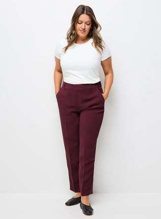 Contemporaine Womens Universal textured crepe dress pant Fit: Semi-slim leg, mid rise