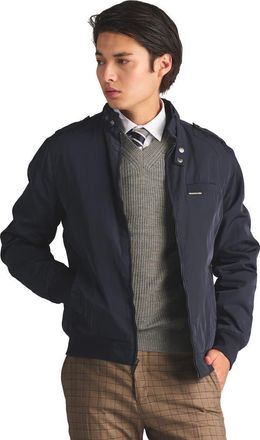 Members Only Mens Heavy Iconic Racer Quilted Lining Jacket in Navy at Nordstrom, Size Xxx-Large