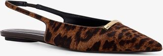 Tod's Womens Ponyskin Ballerinas Animal Print Pelle Ballerina Shoes