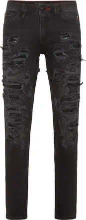 Philipp Plein Denim Slim Fit with Metal mesh