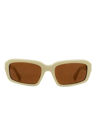 Jacquemus The Marino rectangle-frame sunglasses - White