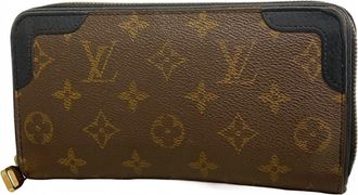 Louis Vuitton Black Brown Long Wallet (Bi-Fold) (Pre-Owned)