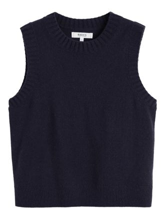 Chinti and Parker round-neck vest - women - Wool/Cashmere - S - Blue