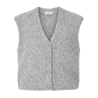 American Vintage American Vintage, Vests, female, Gray, Size: XS Zolly V-neck Vest