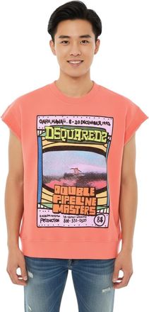 Dsquared2 Coral Relaxed Tank Sweatshirt