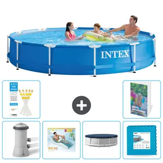 Intex Piscina Con Estructura Redonda - 366x76 Cm - 7-piezas S311