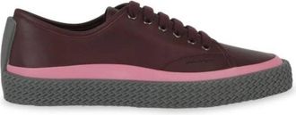 Ferragamo Storm Leather Low-Top Sneakers, Size 7.5