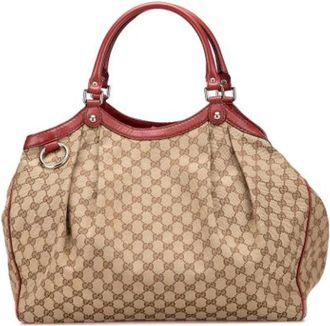 Gucci Pre-owned Handbags, female, Brown, Size: ONE SIZE Pre-owned Leather gucci-bags