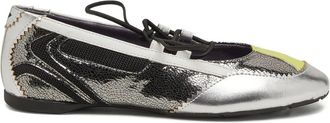 Diesel Ballerine stringate - Argento