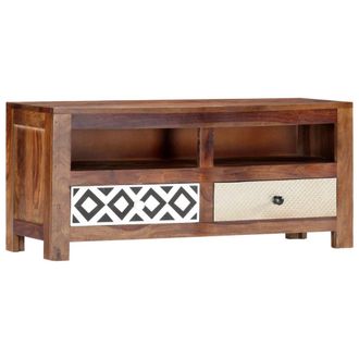 vidaXL Vidaxl - Mueble De Tv Madera Maciza De Acacia 90x30x40 Cm