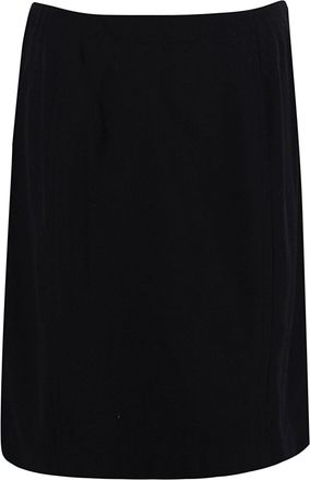 Valentino Garavani Valentino Couture Black Silk Blend Skirt Size S