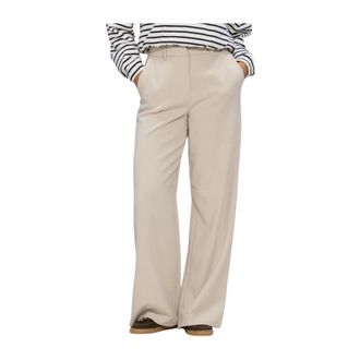 Moss Copenhagen Dames Broeken Mschmacy Michelle Hw Wide Pants Regular - Dames - Wijde Broeken - Beige - XL - Broeken