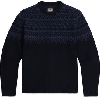 Royal Robbins Arch Rock Crewneck Merino Wool Sweater in Naval Lassen Pt at Nordstrom, Size Xx-Large