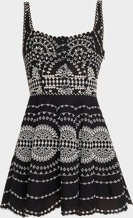 Charo Ruiz Ibiza Winnie Embroidered Mini Dress