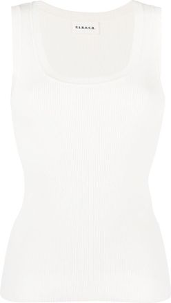 P.A.R.O.S.H. Cipria tank top - women - Cotton/Polyamide - M - Neutrals