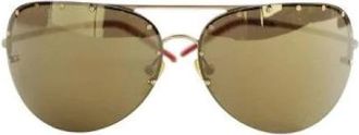 Celine Pre-owned Accessories, female, Brown, Size: ONE SIZE Pre-owned Metal Sunglasses