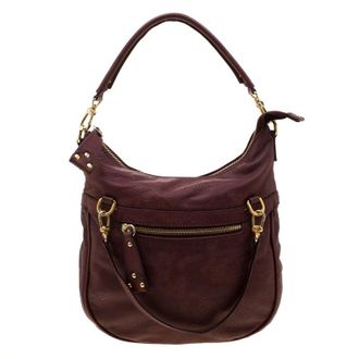 Alviero Martini 1A Classe Burgundy Leather And Leather Shoulder Bags