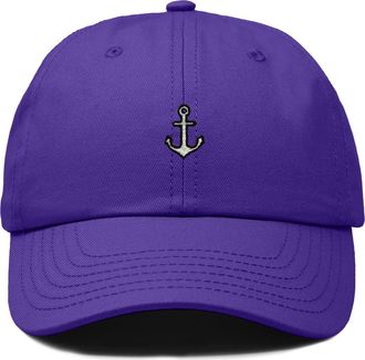 Dalix Anchor Dad Cap in Purple at Nordstrom