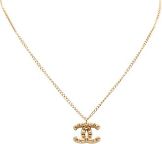 Chanel 2003 CC Gold Plated Pendant Necklace costume necklace - women - Gold Plated - One Size