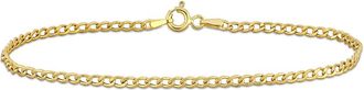 Amour 2.3mm Curb Link Bracelet in 10k Yellow Gold - 7.5 in