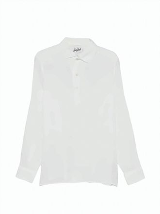MC2 Saint Barth Semi-Sheer Textured Long-Sleeve Shirt