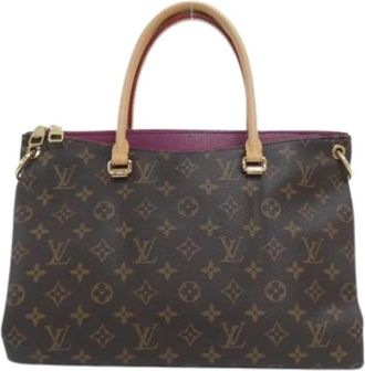 Louis Vuitton Tweedehands Canvas Louis Vuitton tassen - Dames - Vintage Handtas - Bruin - ONE Size - Vintage