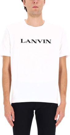 Lanvin Logo Cotton T-Shirt - White