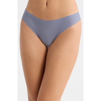 Chantelle Soft Stretch Thong in Smoke Grey at Nordstrom
