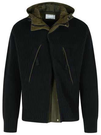 sacai Black Wool Blend Jacket
