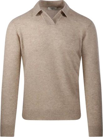 Altea Jersey de Lana con Cuello en V - Knitwear - Hombre - Beige - M