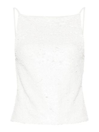 P.A.R.O.S.H. P. A.R. O.S. H. Sequin-Embellished Open-Back Top