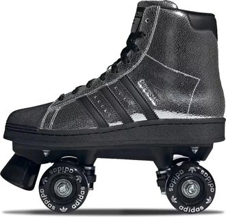 adidas (WMNS) adidas Superstar 82 Skate Silver Metallic Black JH5522
