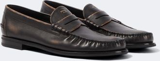 Prada Mocasines penny de piel