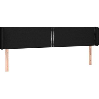 vidaXL Cabecero Con Led De Tela Negro 203x16x78/88 Cm Vidaxl