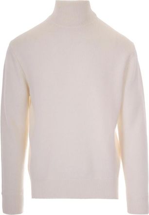 Paolo Pecora Turtleneck - Heren - Coltruien - Wit - S - Wol - Truien & Vesten