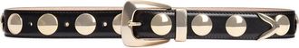 Khaite Benny Riem - Dames - Riemen - Zwart - 80 CM - Leer - Accessoires