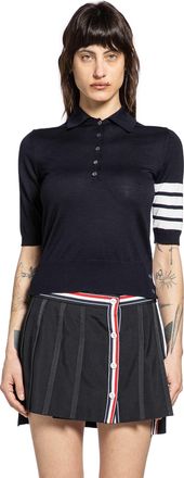 Thom Browne 4-Bar Polo in Fine Merino Wool