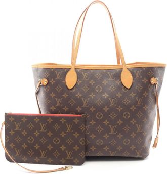 Louis Vuitton Brown Cerise Coated Canvas Pvc Monogram Leather Handbag Tote Bag (Pre-Owned)