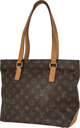 Louis Vuitton Brown Monogram Monogram Leather Shoulder Bag Tote Bag (Pre-Owned)